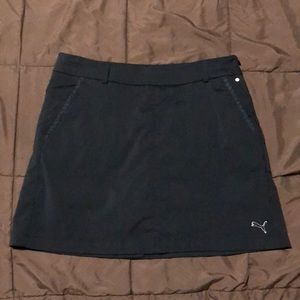 Puma black tennis skirt with shorts inside size 8